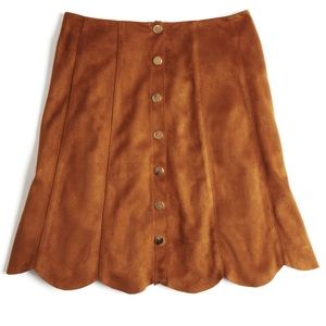 Lucy Paris Suede mini skirt